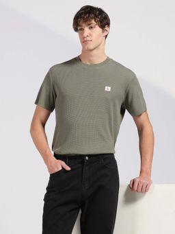 Calvin Klein - Jeans Olive Cotton Casual T-Shirt