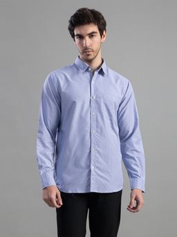 Club York - Blue Casual Cotton Full Sleeves Shirt