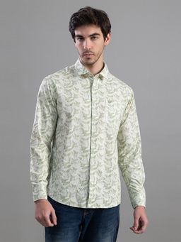 Club York - Green Casual Cotton Full Sleeves Shirt