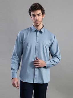 Club York - Blue Casual Cotton Full Sleeves Shirt