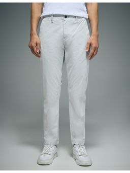 Flying Machine - Grey Slash Slim Tapered Fit Solid Pant