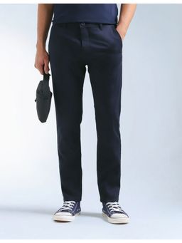Flying Machine - Blue Slash Slim Tapered Fit Dobby Pant