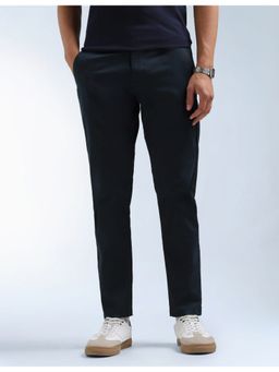 Flying Machine - Blue Mid Rise Slash Slim Tapered Fit Trousers