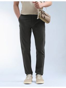 Flying Machine - Grey Twill Slim Tapered Fit Pant
