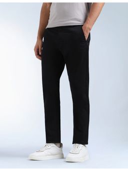 Flying Machine - Black Mid Rise Twill Pant