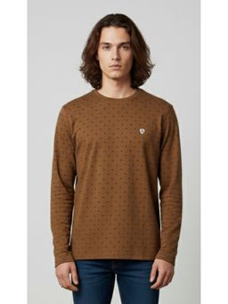 SANDPIPER - Brown Round Neck T-Shirt