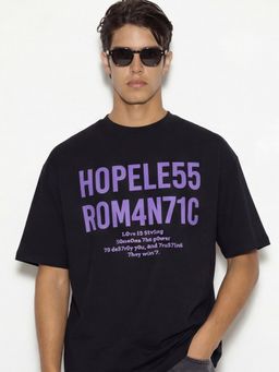 HIGHLANDER - Black Round Neck T-Shirt