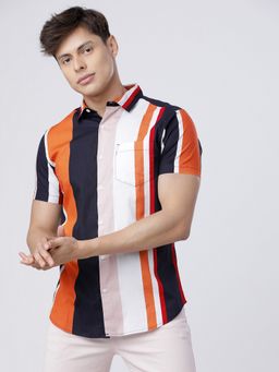 HIGHLANDER - Cotton Stripes Multicolour Shirt
