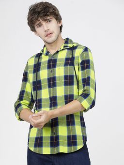 HIGHLANDER - Cotton Checks Green Shirt