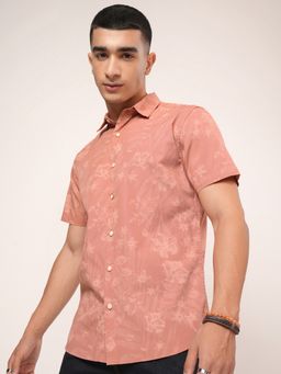 HIGHLANDER - Cotton Floral Rust Shirt