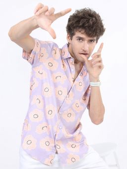 HIGHLANDER - Cotton Floral Lavender Shirt