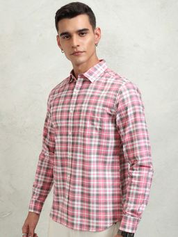 HIGHLANDER - Cotton Checks Pink Shirt