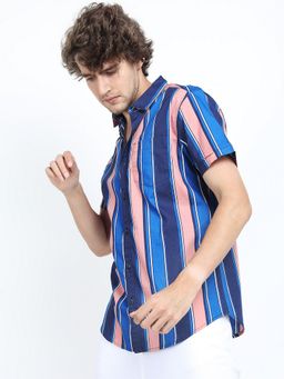HIGHLANDER - Cotton Stripes Multicolour Shirt