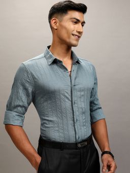HIGHLANDER - Cotton Stripes Blue Shirt
