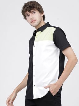 HIGHLANDER - Cotton Colorblock Multicolour Shirt