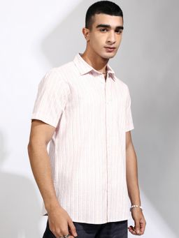 HIGHLANDER - Cotton Stripes Pink Shirt