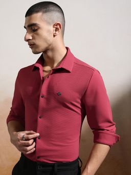 HIGHLANDER - Blended Stripes Pink Shirt