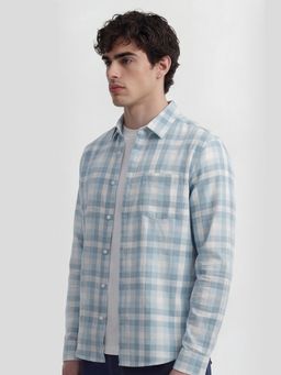 HIGHLANDER - Multi-Colour Checks Slim Fit Casual Shirt
