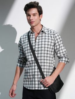 HIGHLANDER - Multi-Colour Checks Slim Fit Casual Shirt