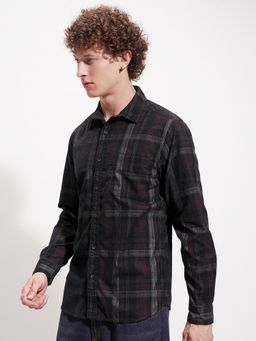 HIGHLANDER - Multicolour Checks Slim Fit Casual Shirt