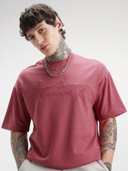 HIGHLANDER - Rust Round Neck Oversized T-Shirt