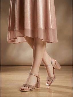LYDC LONDON - Ultra-Comfort Rose Gold Party Heels