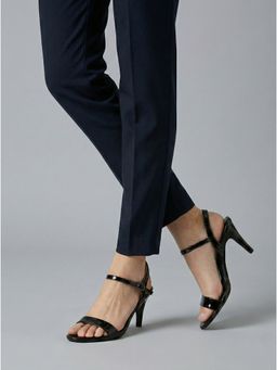 LYDC LONDON - Ultra-Comfort Black Solid Heels