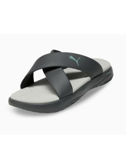 Puma - Men Dark Grey Softride Seave Slip On Sliders