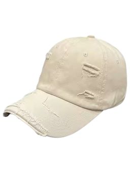 Drunken - Unisex Canvas Textured Adjustable Cap - Cream
