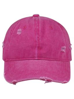 Drunken - Unisex Canvas Textured Adjustable Cap - Pink