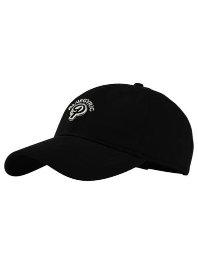 Unisex Canvas Embroidered Adjustable Cap - Black