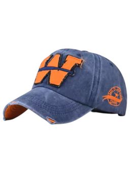 Drunken - Unisex Canvas Textured Adjustable Cap - Blue