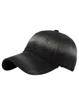 Drunken - Unisex Canvas Embroidered Adjustable Cap - Black