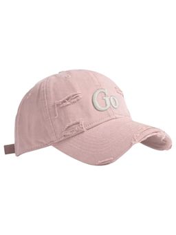 Drunken - Unisex Canvas Embroidered Adjustable Cap - Pink
