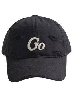 Drunken - Unisex Canvas Embroidered Adjustable Cap - Black