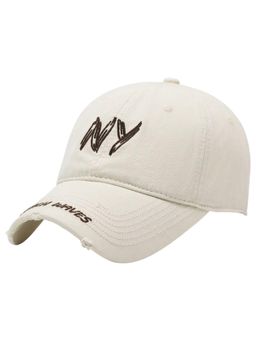 Drunken - Unisex Canvas Embroidered Adjustable Cap - White