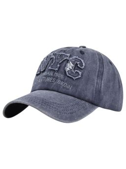 Drunken - Unisex Canvas Embroidered Adjustable Cap - Grey