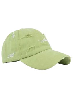 Drunken - Unisex Canvas Embroidered Adjustable Cap - Green