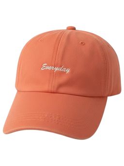 Drunken - Unisex Canvas Embroidered Adjustable Cap - Orange