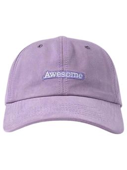 Drunken - Unisex Canvas Embroidered Adjustable Cap - Purple