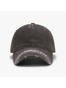 Drunken - Unisex Canvas Textured Adjustable Cap - Grey