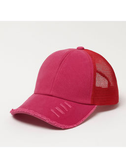 Drunken - Unisex Canvas Textured Adjustable Cap - Pink