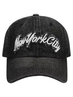 Drunken - Unisex Canvas Embroidered Adjustable Cap - Black