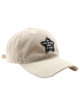 Drunken - Unisex Canvas Printed Adjustable Cap - Off White