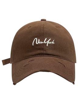 Drunken - Unisex Canvas Embroidered Adjustable Cap - Brown