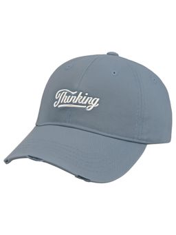 Drunken - Unisex Canvas Embroidered Adjustable Cap - Blue