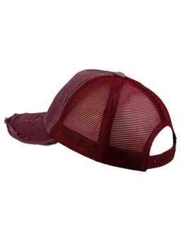 Drunken - Unisex Canvas Textured Adjustable Cap - Maroon