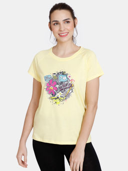 Zivame - Looney Tunes - Dualistic Knit Cotton Top - Pale Banana