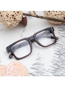 TED SMITH - Unisex 100% Acetate Full Rim Square Frames Brown