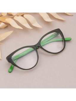 TED SMITH - Women 100% Acetate Full Rim Cat Eye Frames Green